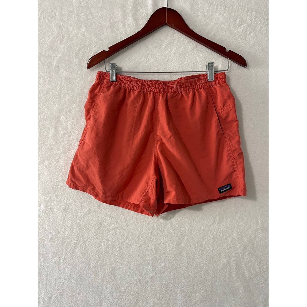 Patagonia Mens Baggies 5in Shorts Coral Orange Recycled Nylon Medium Gorpcore